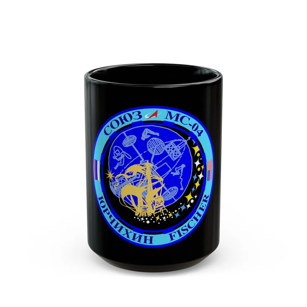 Soyuz MS-04 (Soyuz Programme) Black Coffee Mug-15oz-Go Mug Yourself