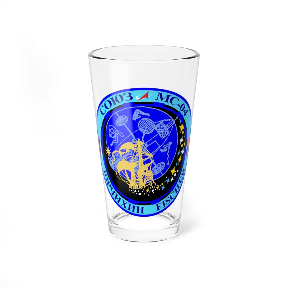 Soyuz MS-04 (Soyuz Space Programme) Pint Glass 16oz 16oz - Go Mug Yourself