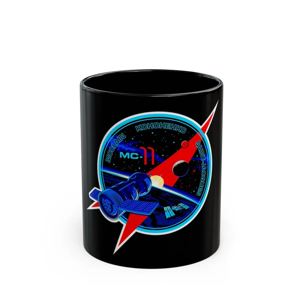Soyuz MS-11 (Soyuz Programme) Black Coffee Mug-11oz-Go Mug Yourself