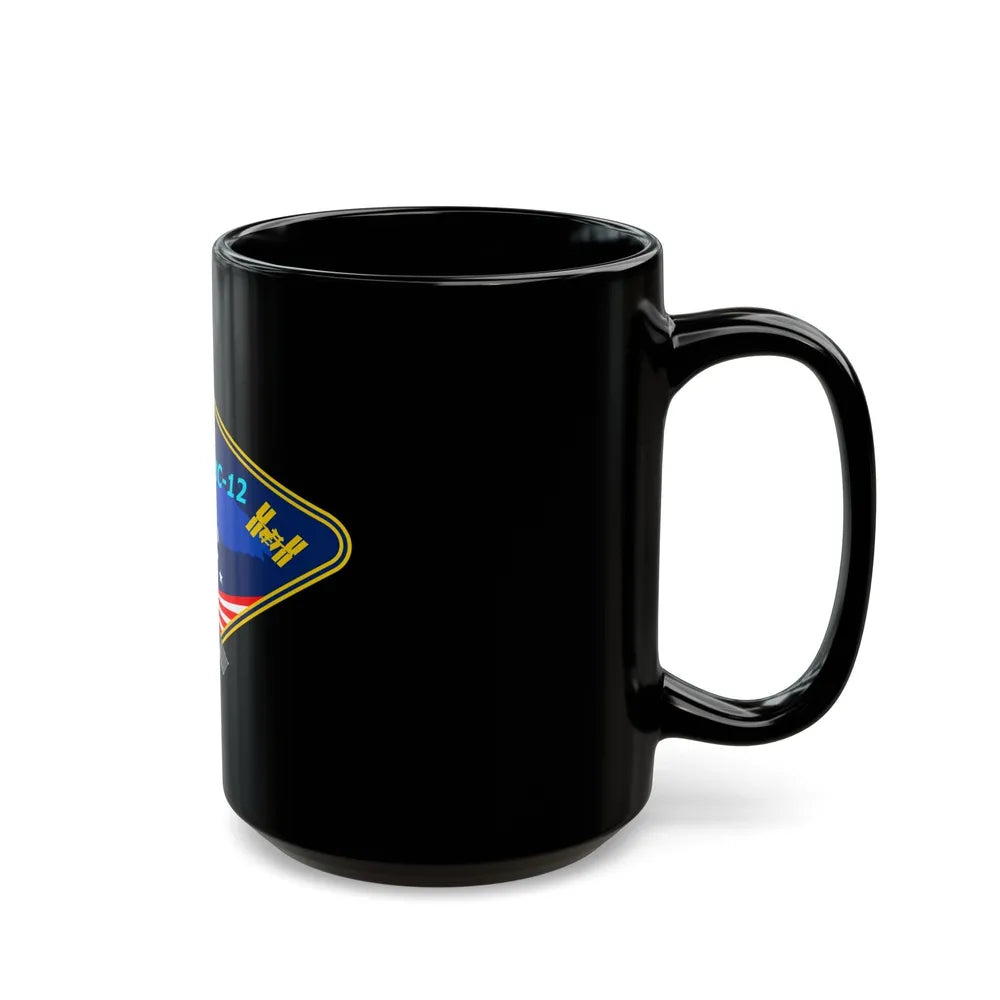 Soyuz MS-12 (Soyuz Programme) Black Coffee Mug-Go Mug Yourself