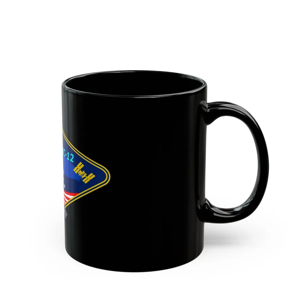 Soyuz MS-12 (Soyuz Programme) Black Coffee Mug-Go Mug Yourself