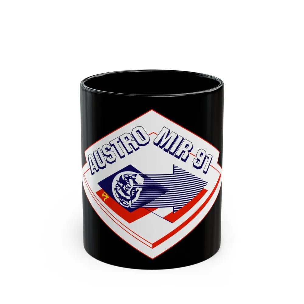 Soyuz TM-13 (Soyuz Programme) Black Coffee Mug-11oz-Go Mug Yourself