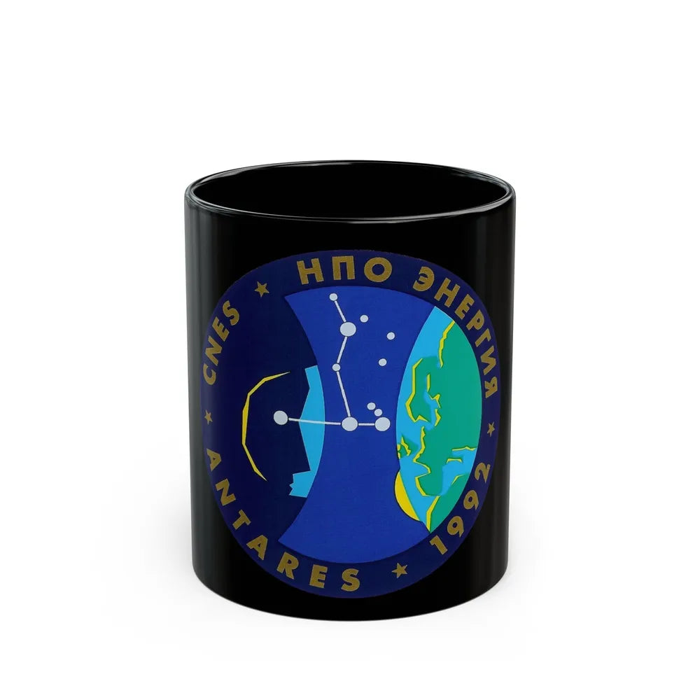 Soyuz TM-15 (Soyuz Programme) Black Coffee Mug-11oz-Go Mug Yourself