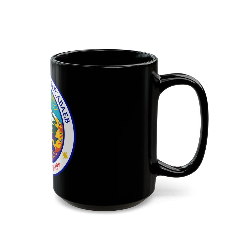 Soyuz TM-19 (Soyuz Programme) Black Coffee Mug-Go Mug Yourself