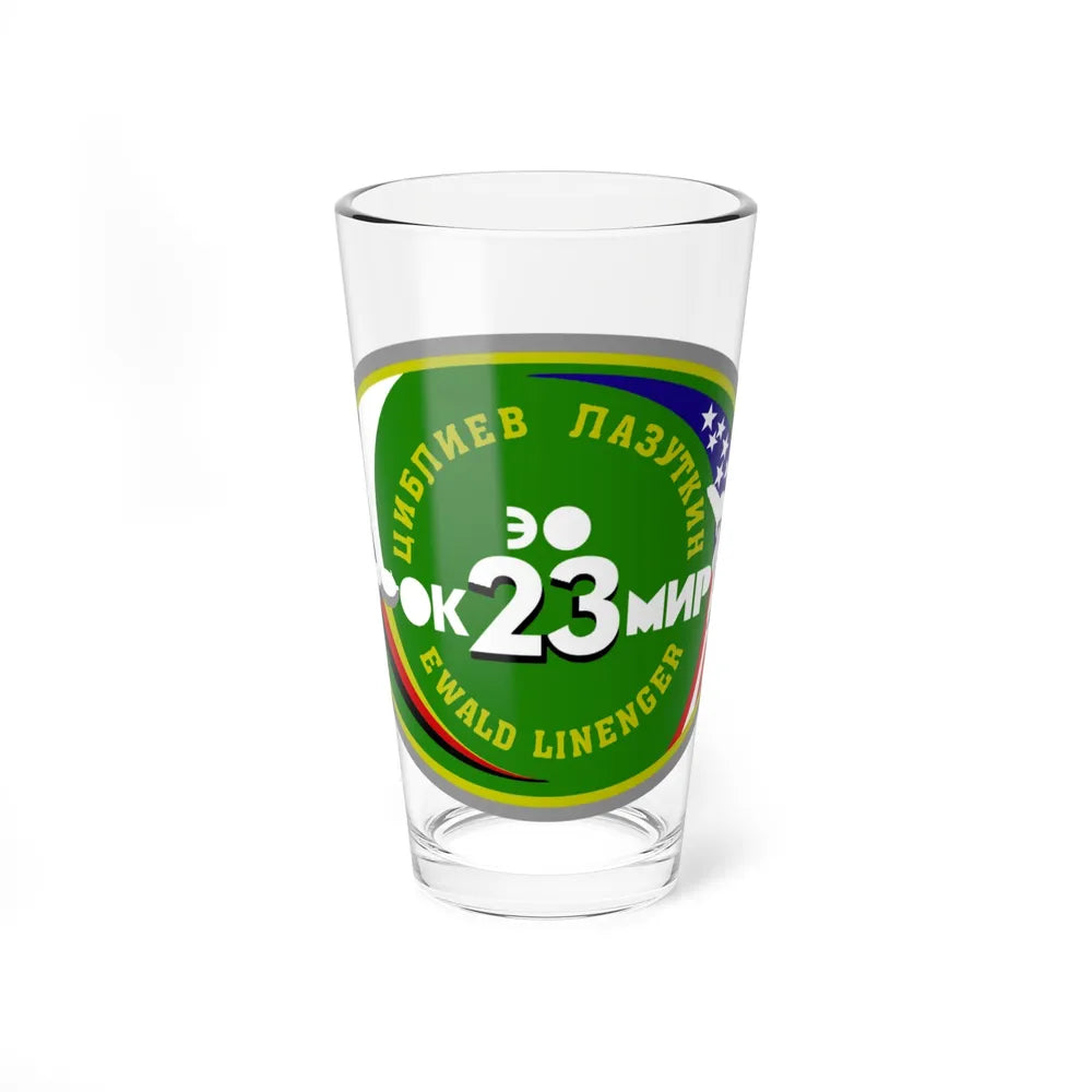 Soyuz TM-25 (Soyuz Space Programme) Pint Glass 16oz 16oz - Go Mug Yourself