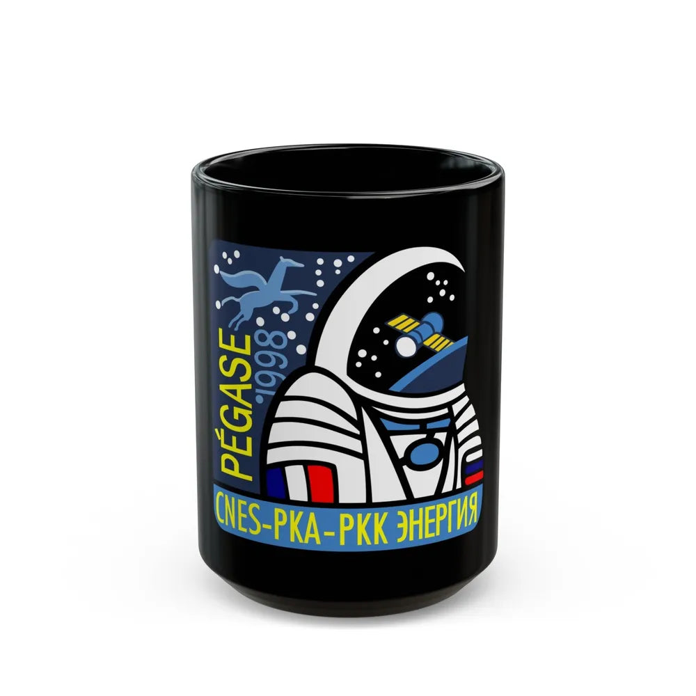 Soyuz TM-27 (Soyuz Programme) Black Coffee Mug-15oz-Go Mug Yourself