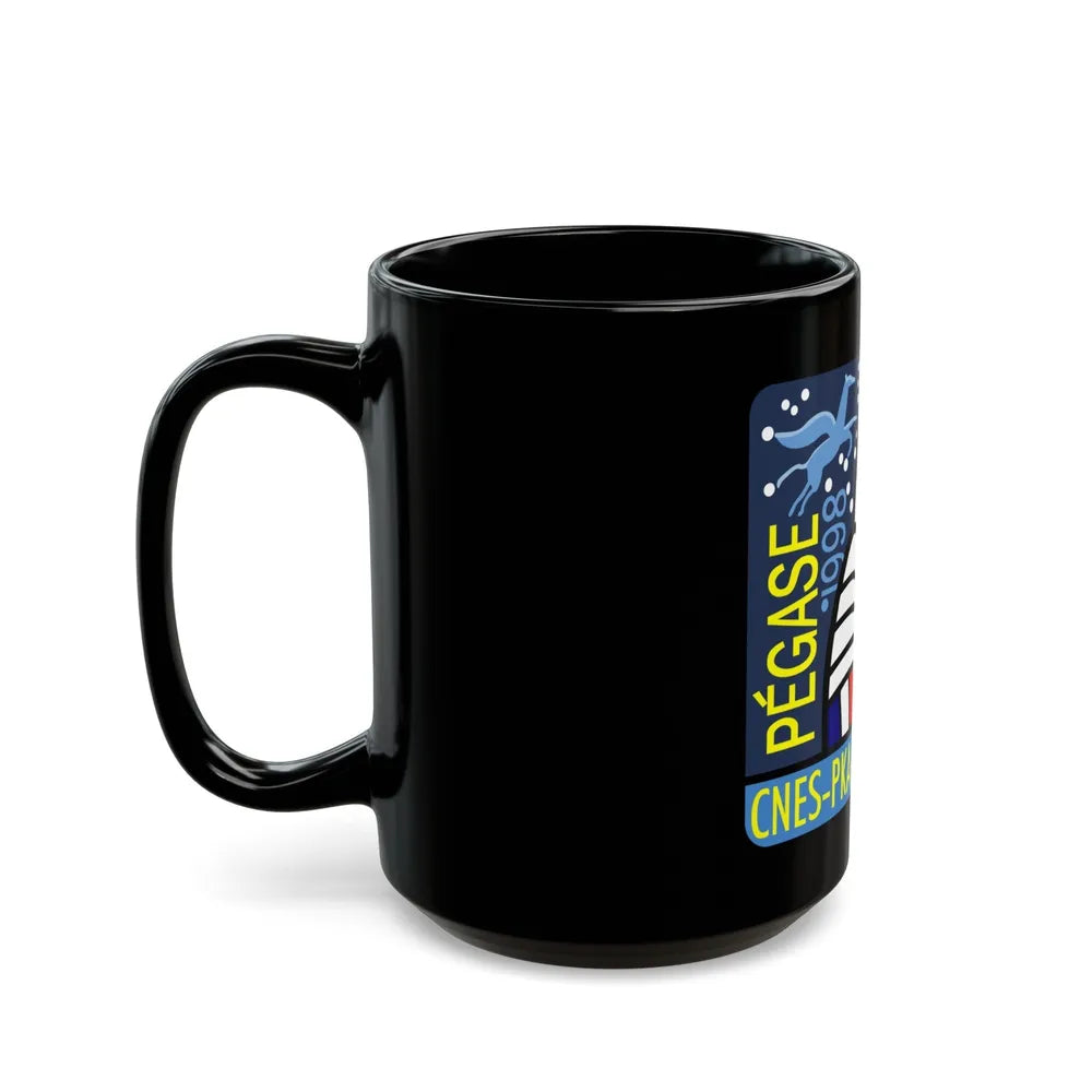 Soyuz TM-27 (Soyuz Programme) Black Coffee Mug-Go Mug Yourself