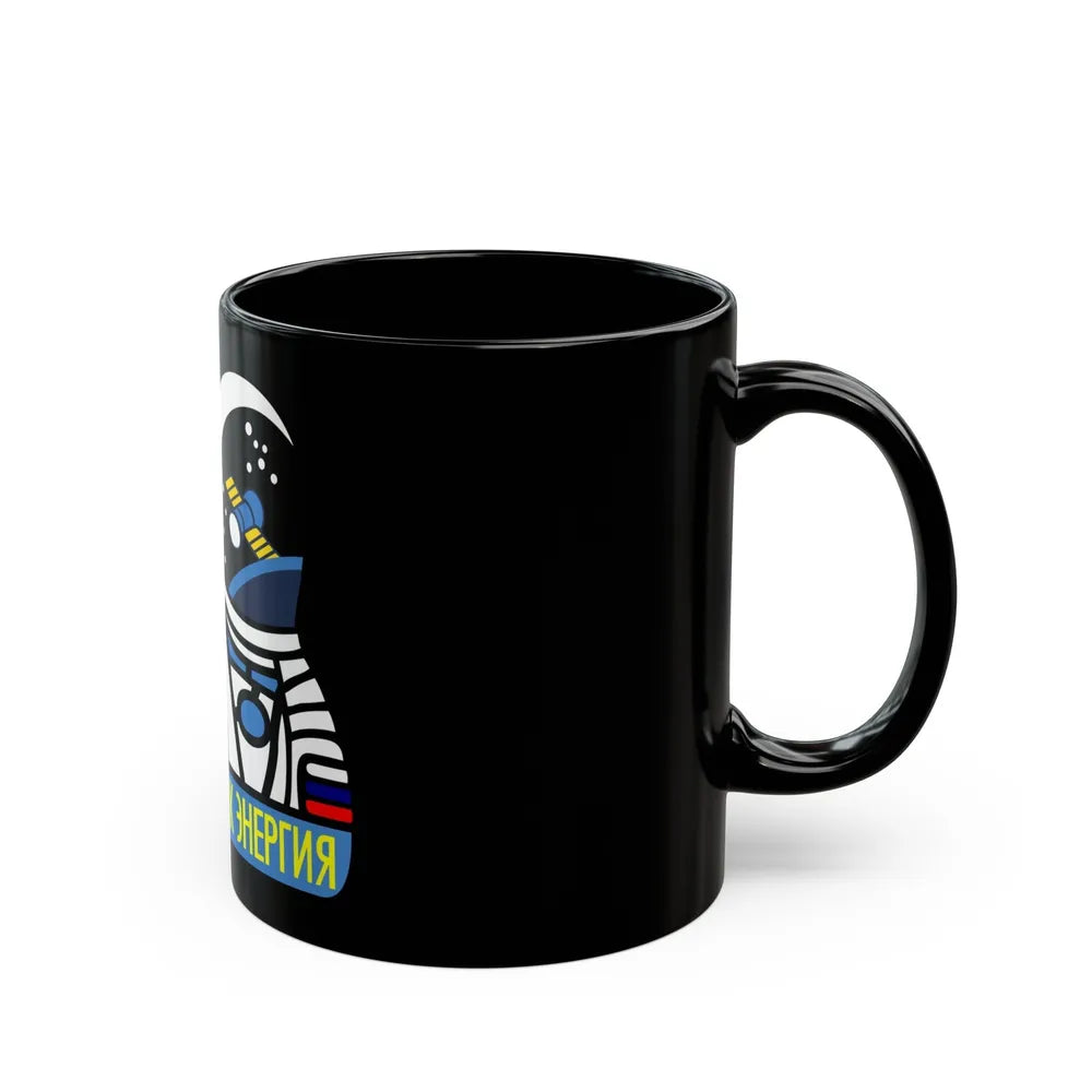 Soyuz TM-27 (Soyuz Programme) Black Coffee Mug-Go Mug Yourself