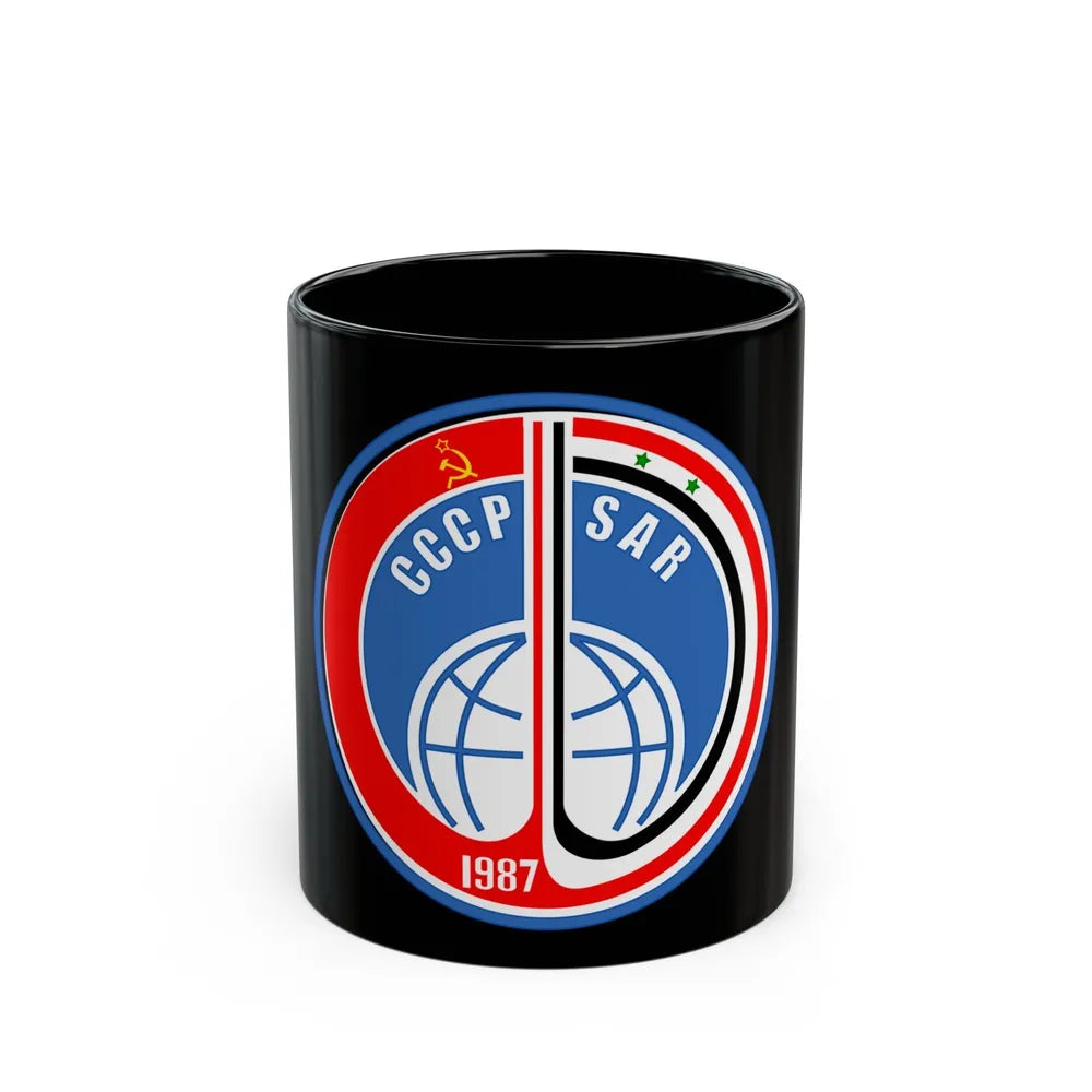 Soyuz TM-3 (Soyuz Programme) Black Coffee Mug-11oz-Go Mug Yourself