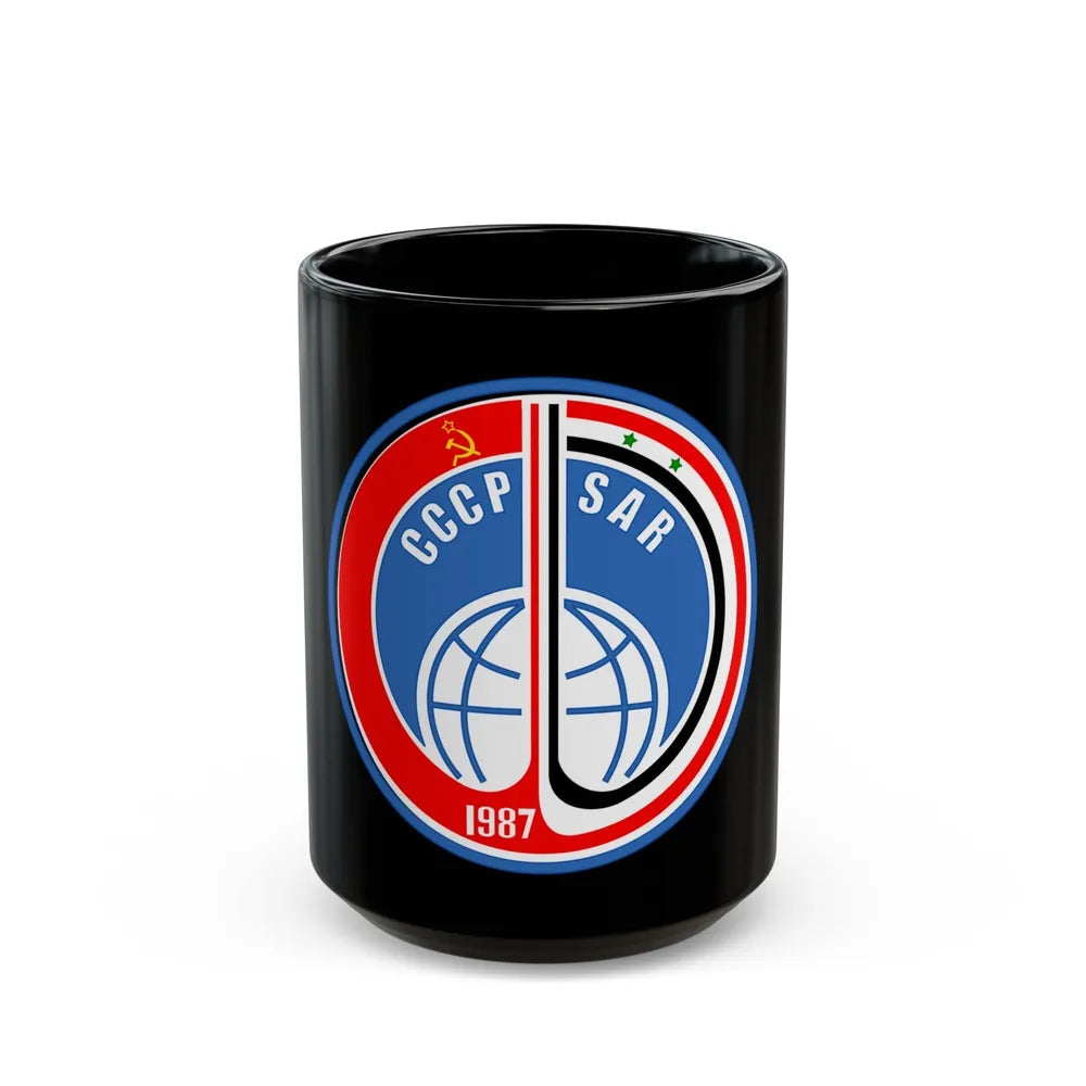 Soyuz TM-3 (Soyuz Programme) Black Coffee Mug-15oz-Go Mug Yourself