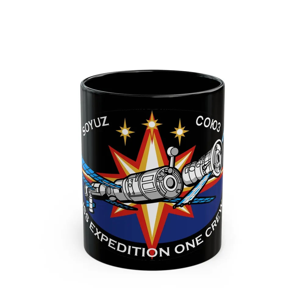 Soyuz TM-31 (Soyuz Programme) Black Coffee Mug-11oz-Go Mug Yourself