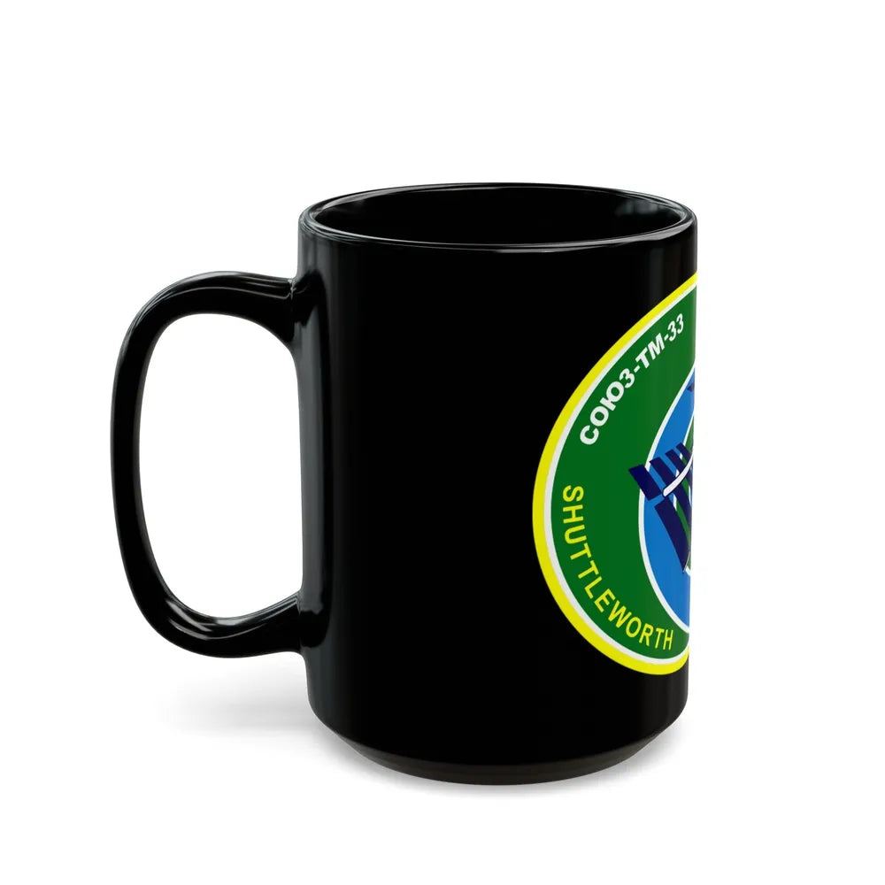 Soyuz TM-34 (Soyuz Programme) Black Coffee Mug-Go Mug Yourself