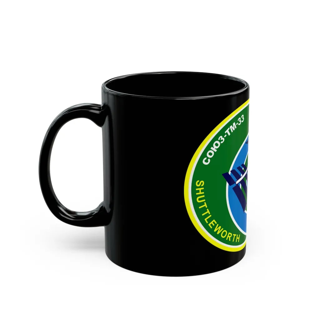 Soyuz TM-34 (Soyuz Programme) Black Coffee Mug-Go Mug Yourself