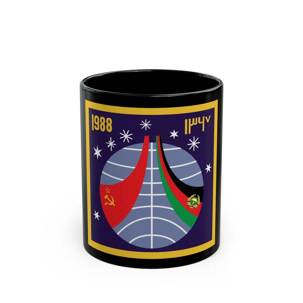 Soyuz TM-6 (Soyuz Programme) Black Coffee Mug-11oz-Go Mug Yourself
