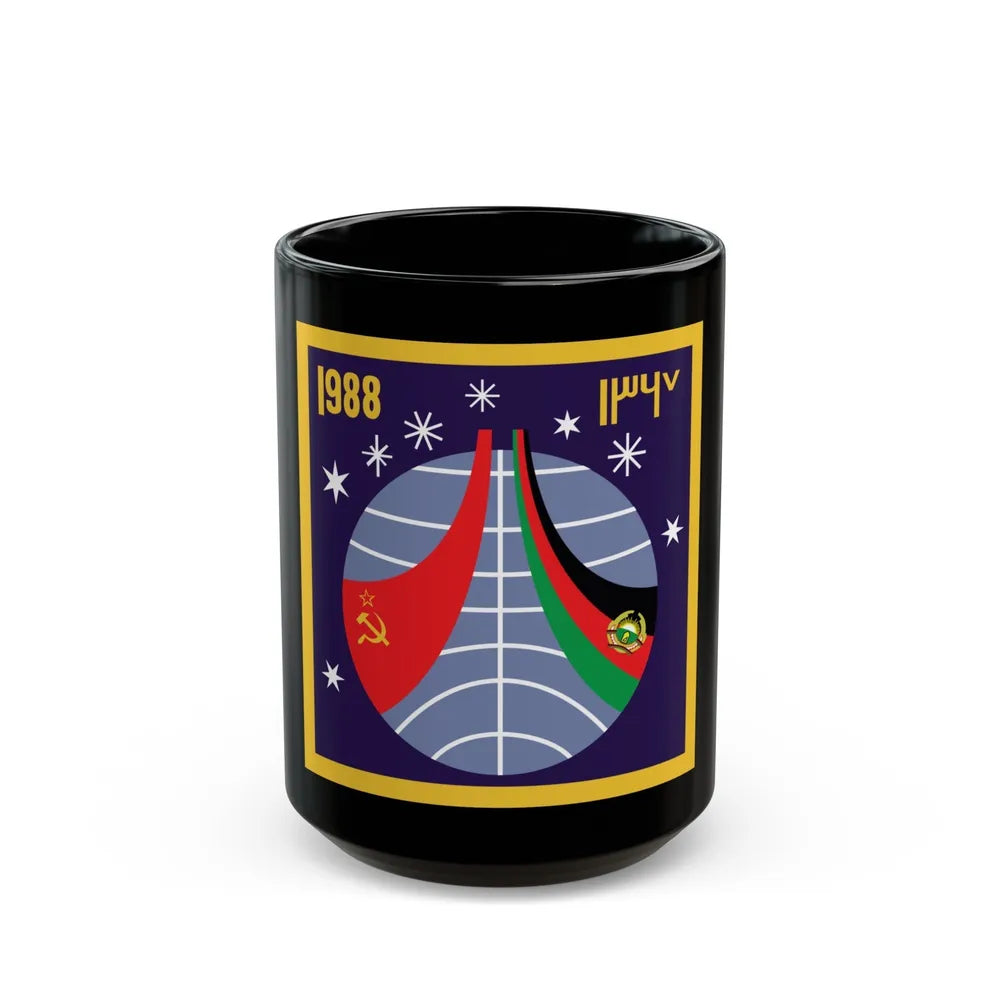 Soyuz TM-6 (Soyuz Programme) Black Coffee Mug-15oz-Go Mug Yourself