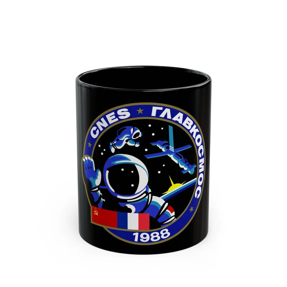 Soyuz TM-7 (Soyuz Programme) Black Coffee Mug-11oz-Go Mug Yourself