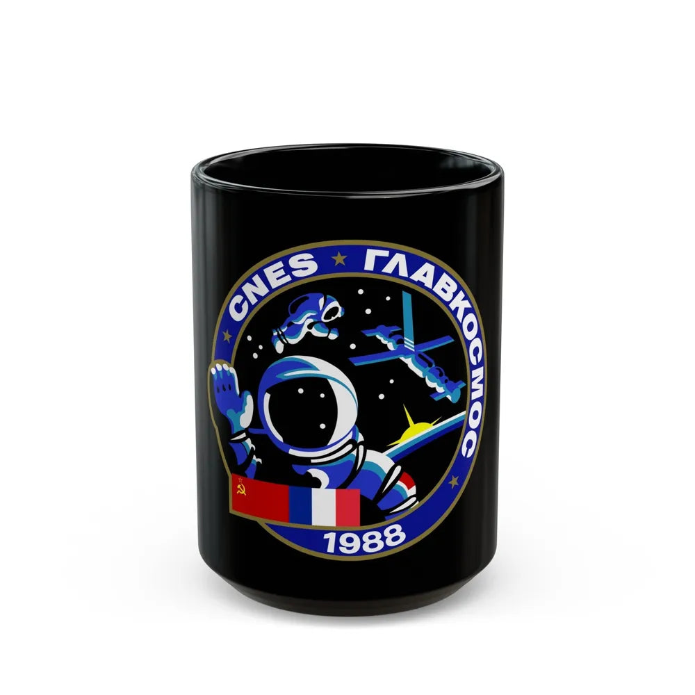 Soyuz TM-7 (Soyuz Programme) Black Coffee Mug-15oz-Go Mug Yourself