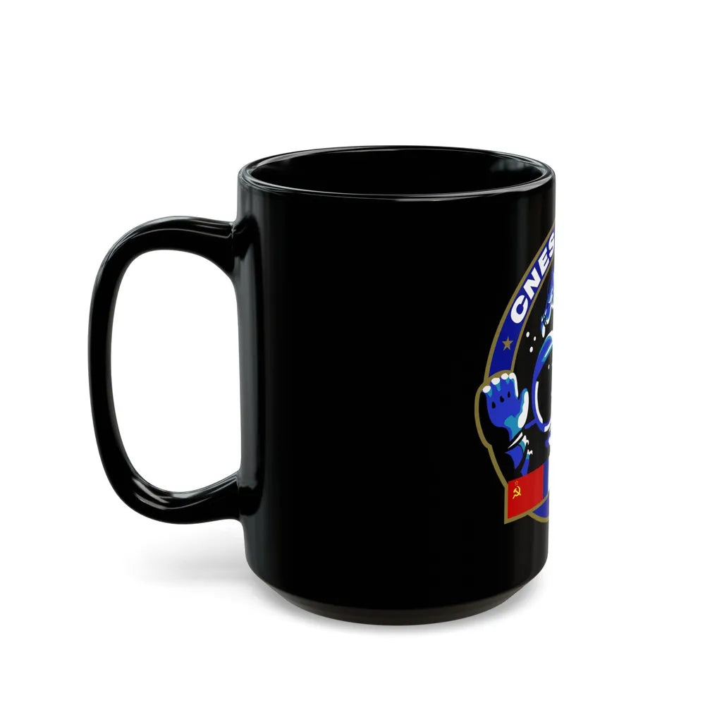 Soyuz TM-7 (Soyuz Programme) Black Coffee Mug-Go Mug Yourself