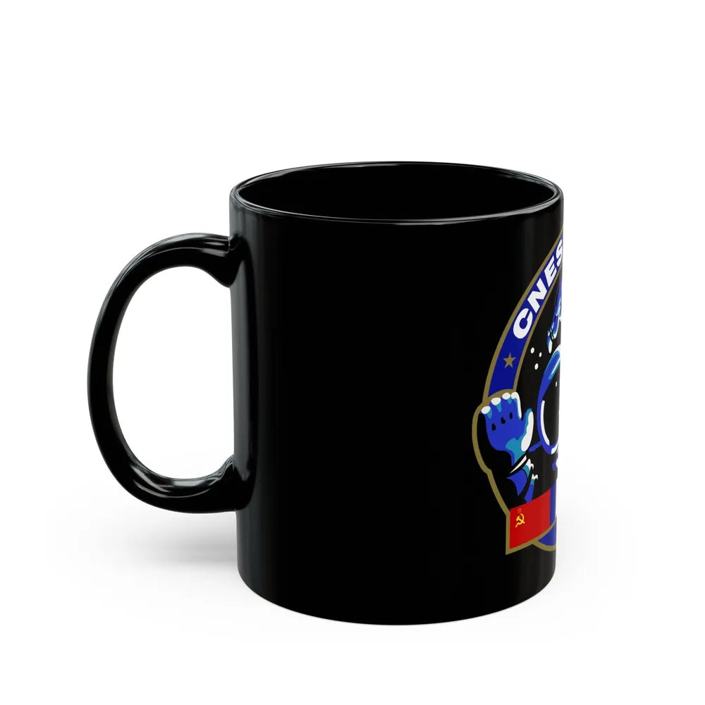 Soyuz TM-7 (Soyuz Programme) Black Coffee Mug-Go Mug Yourself