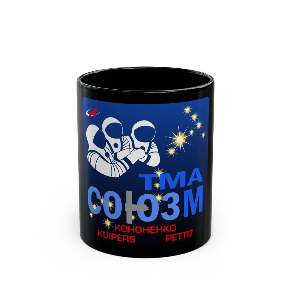 Soyuz TMA-03M (Soyuz Programme) Black Coffee Mug-11oz-Go Mug Yourself