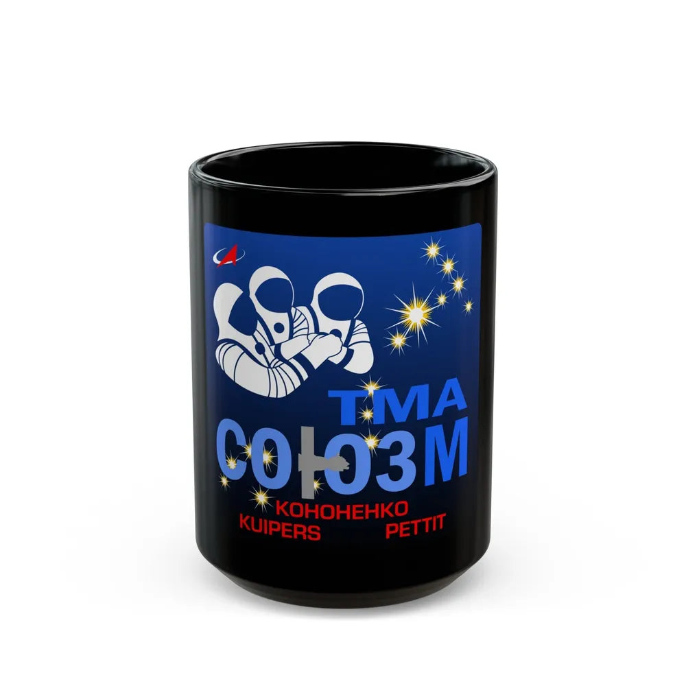 Soyuz TMA-03M (Soyuz Programme) Black Coffee Mug-15oz-Go Mug Yourself