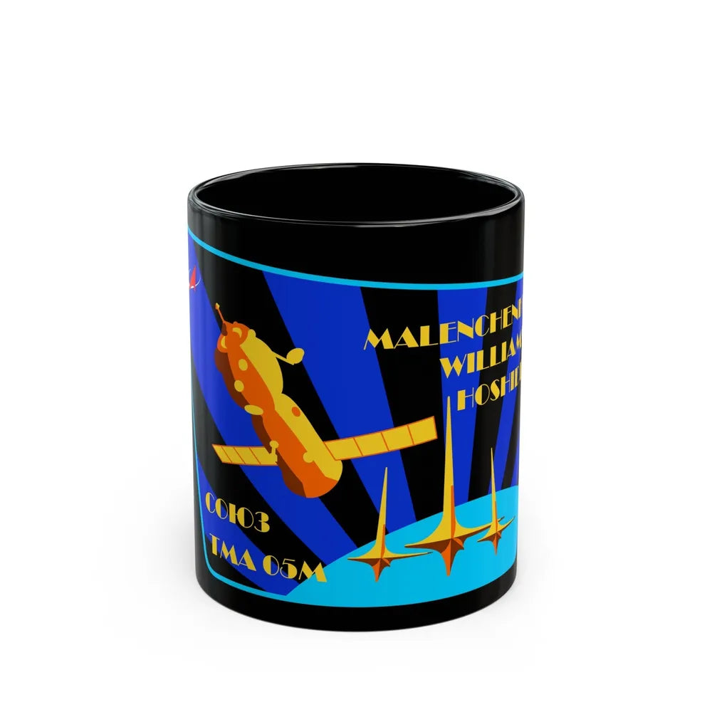 Soyuz TMA-05M (Soyuz Programme) Black Coffee Mug-11oz-Go Mug Yourself