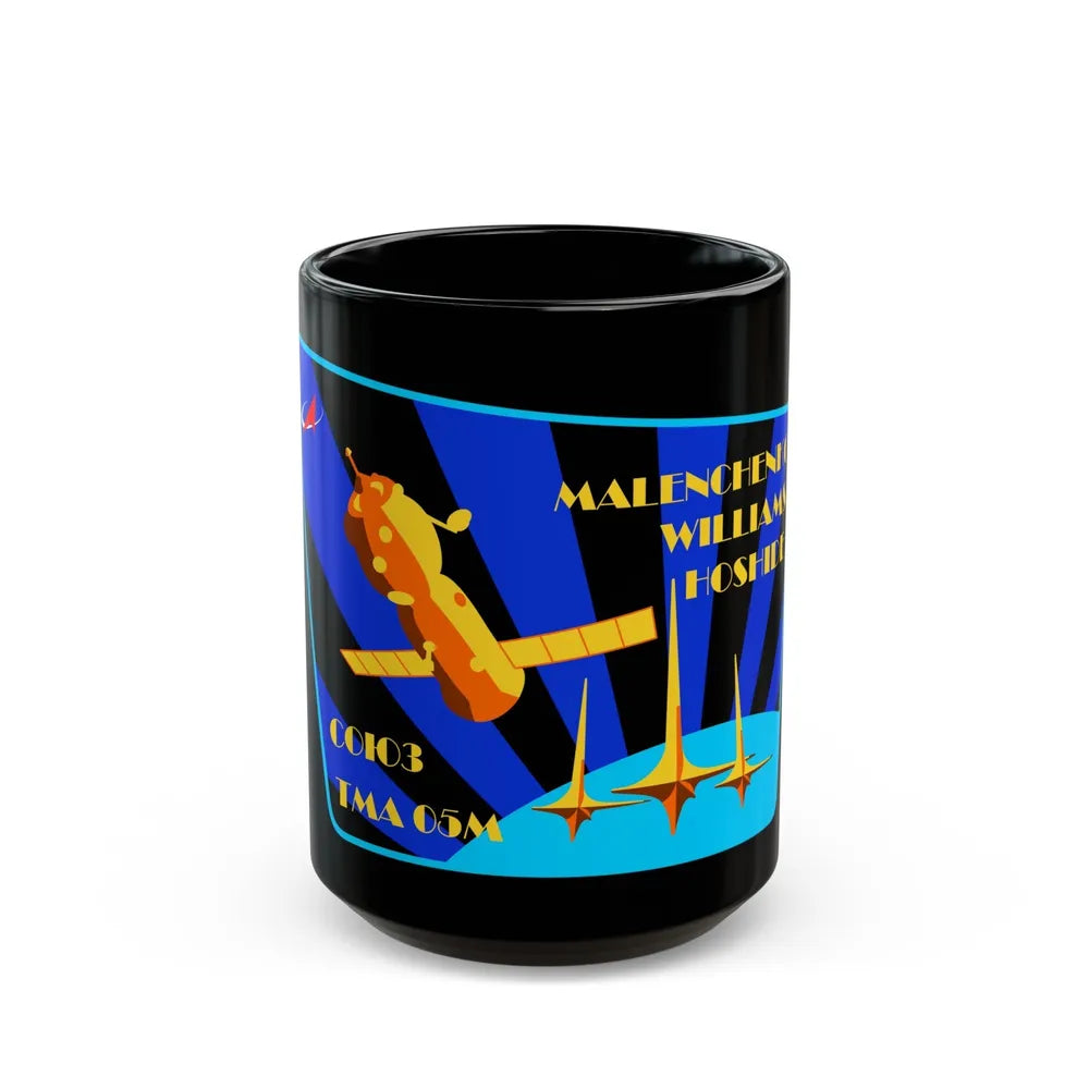 Soyuz TMA-05M (Soyuz Programme) Black Coffee Mug-15oz-Go Mug Yourself