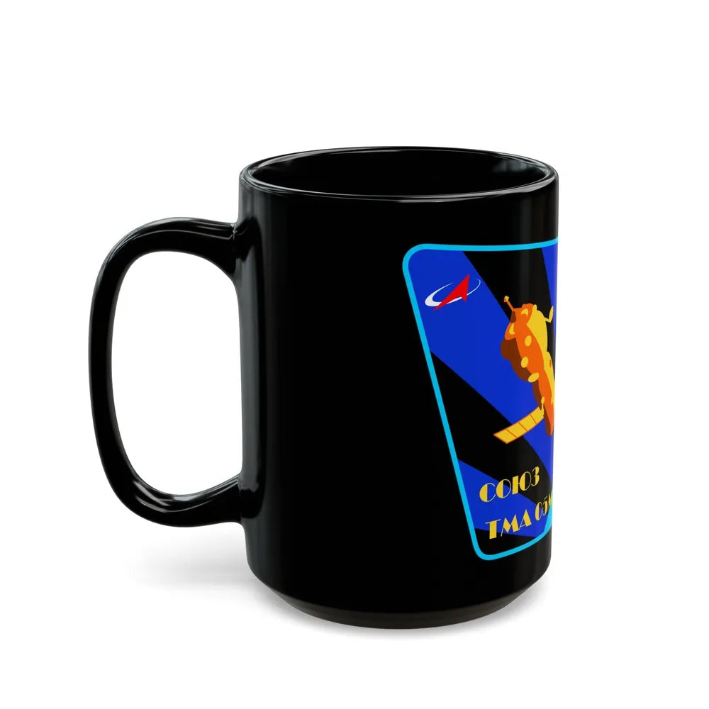 Soyuz TMA-05M (Soyuz Programme) Black Coffee Mug-Go Mug Yourself