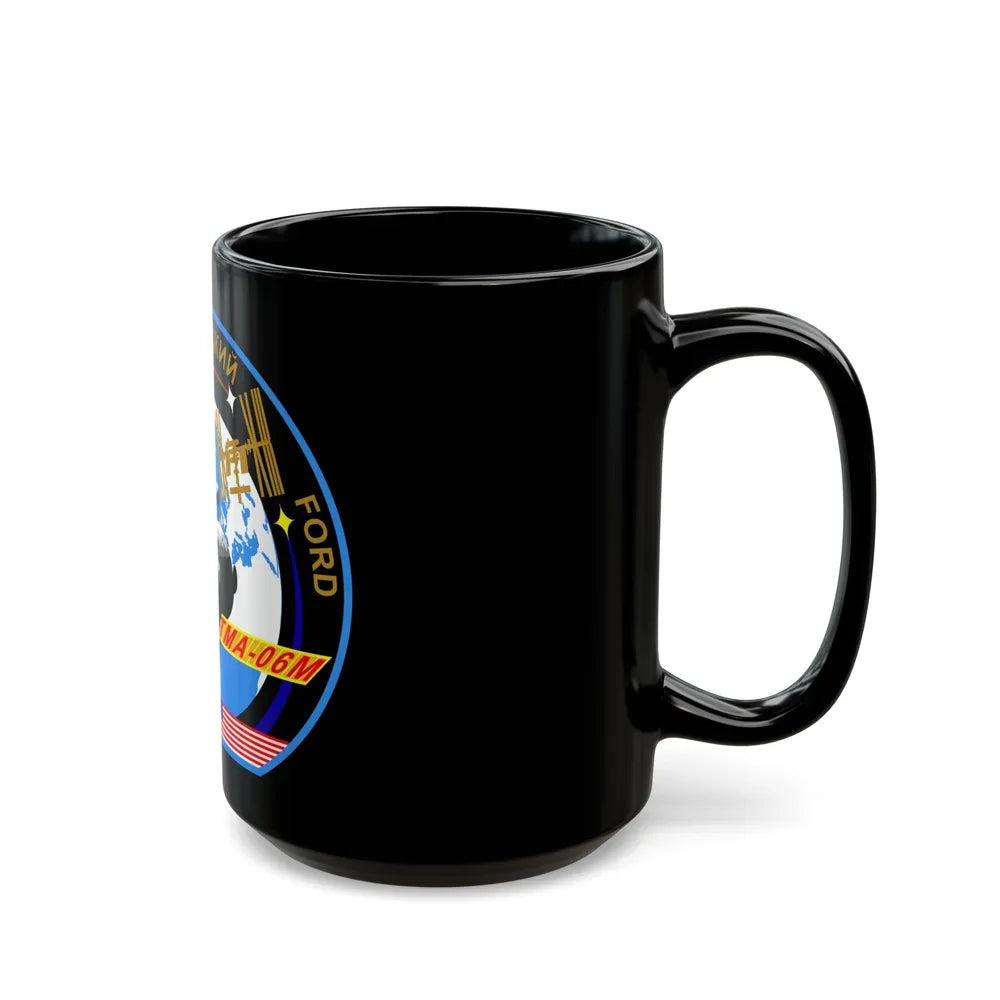 Soyuz TMA-06M (Soyuz Programme) Black Coffee Mug-Go Mug Yourself