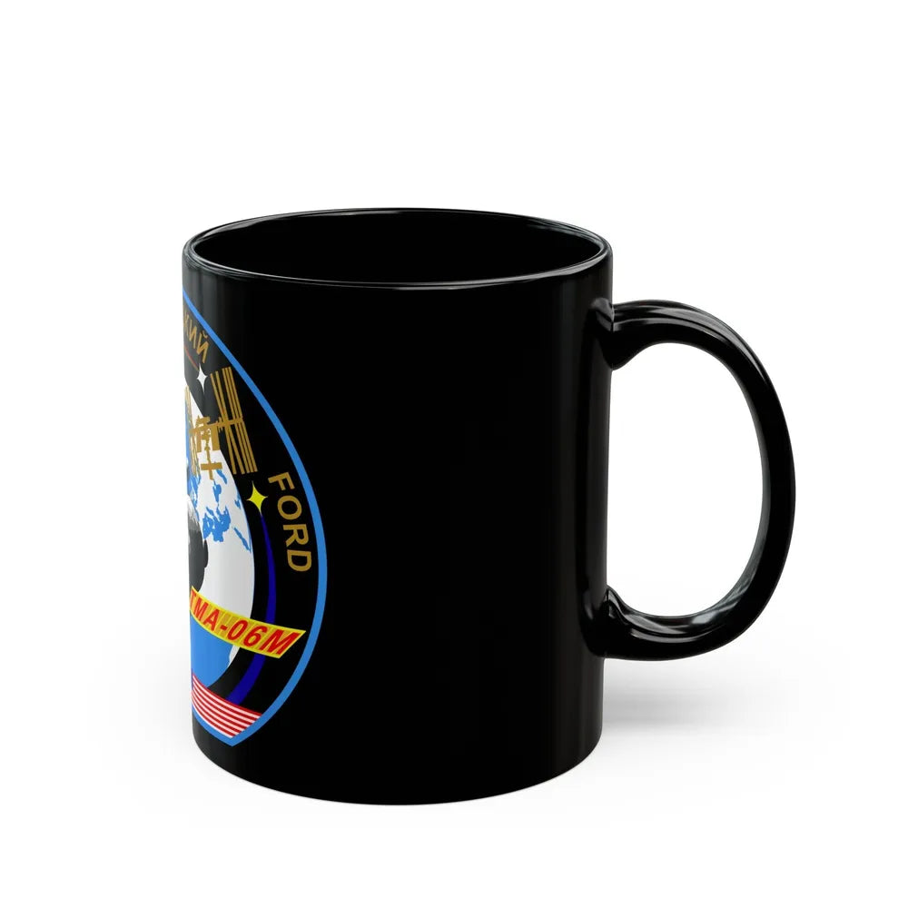 Soyuz TMA-06M (Soyuz Programme) Black Coffee Mug-Go Mug Yourself