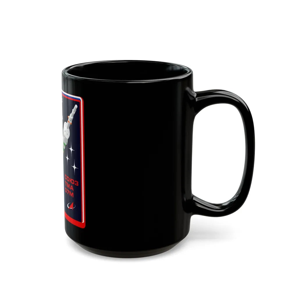 Soyuz TMA-07M (Soyuz Programme) Black Coffee Mug-Go Mug Yourself
