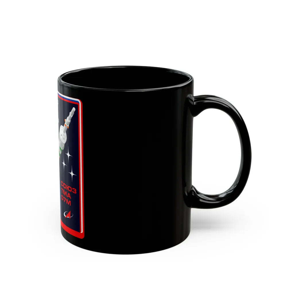 Soyuz TMA-07M (Soyuz Programme) Black Coffee Mug-Go Mug Yourself