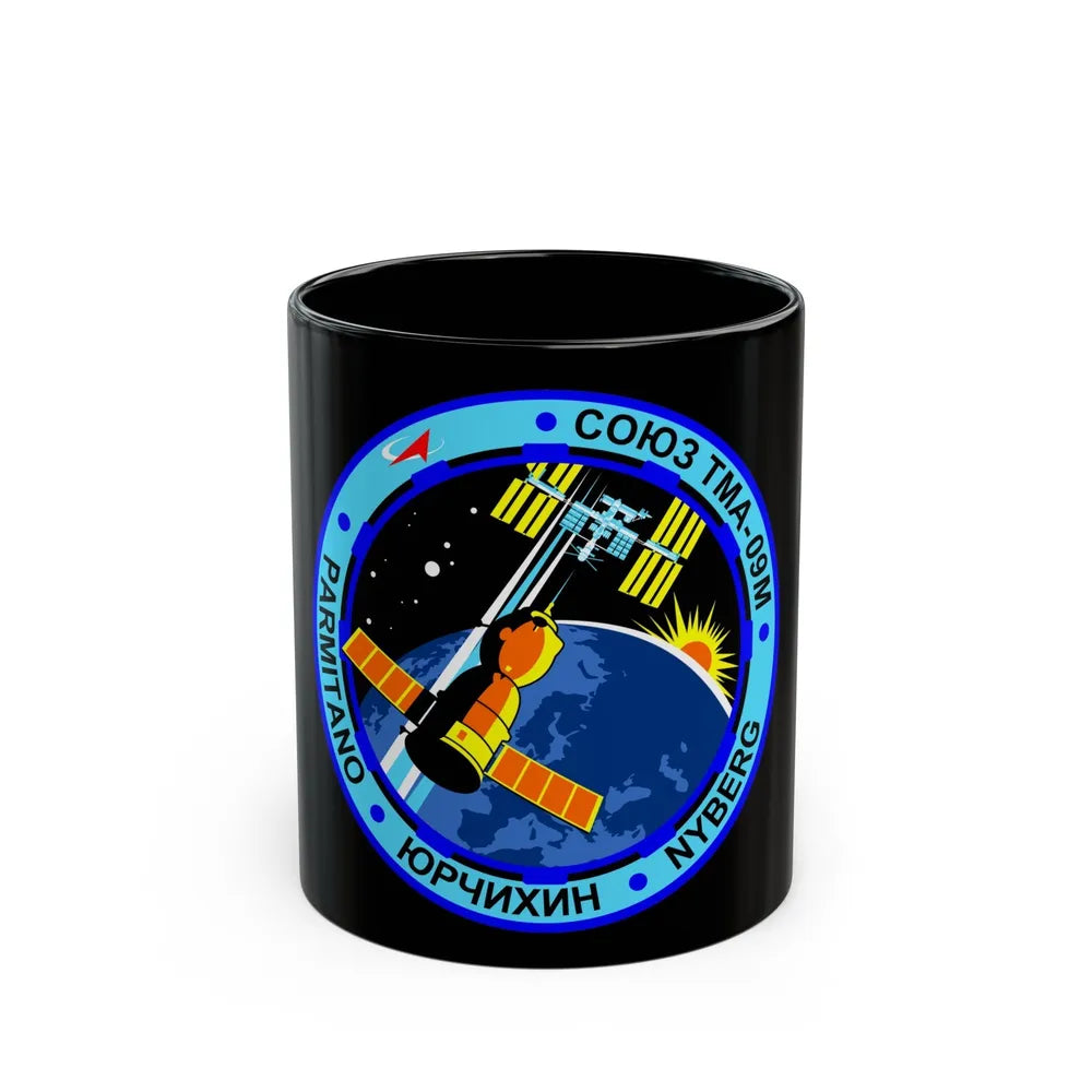 Soyuz TMA-09M (Soyuz Programme) Black Coffee Mug-11oz-Go Mug Yourself
