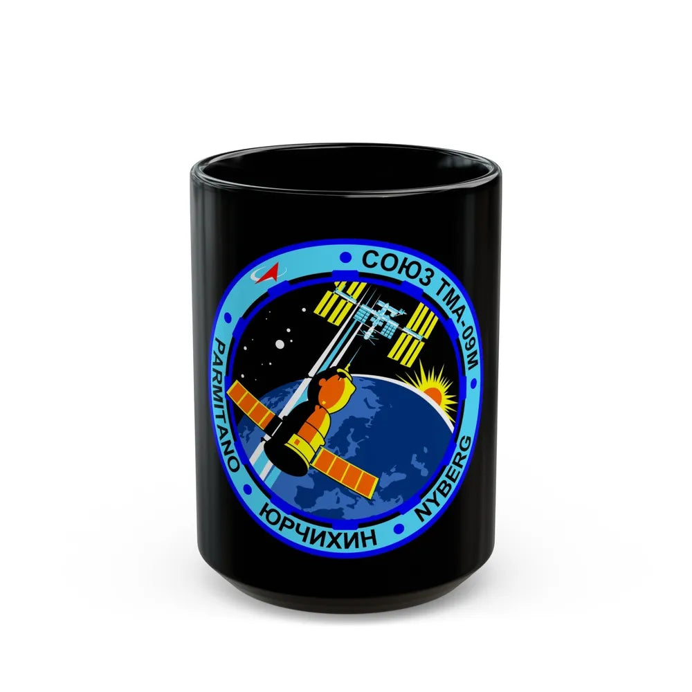Soyuz TMA-09M (Soyuz Programme) Black Coffee Mug-15oz-Go Mug Yourself