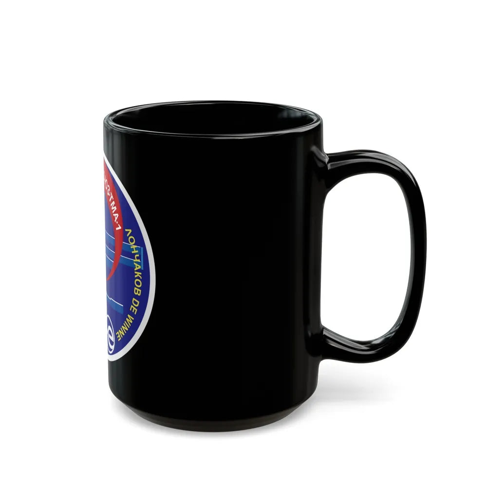 Soyuz TMA-1 (Soyuz Programme) Black Coffee Mug-Go Mug Yourself