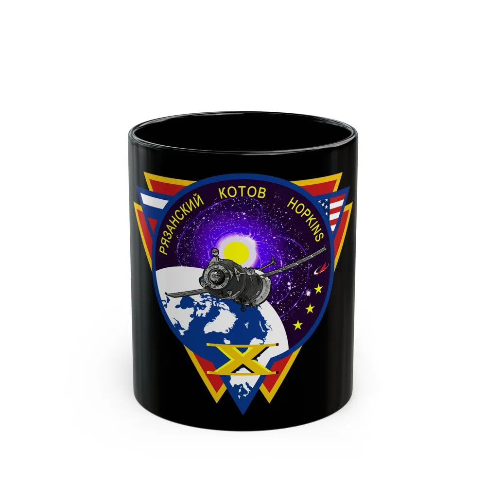 Soyuz TMA-10M (Soyuz Programme) Black Coffee Mug-11oz-Go Mug Yourself