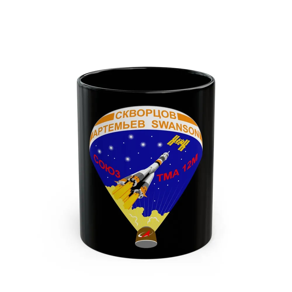 Soyuz TMA-12M (Soyuz Programme) Black Coffee Mug-11oz-Go Mug Yourself