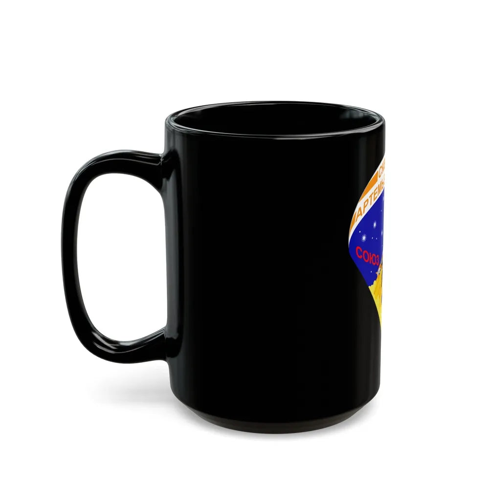 Soyuz TMA-12M (Soyuz Programme) Black Coffee Mug-Go Mug Yourself