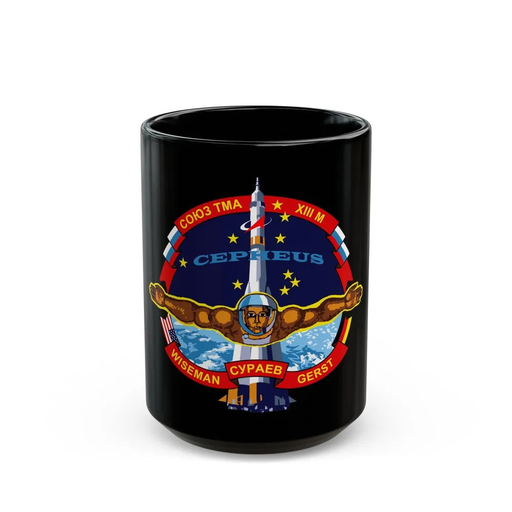 Soyuz TMA-13M (Soyuz Programme) Black Coffee Mug-15oz-Go Mug Yourself