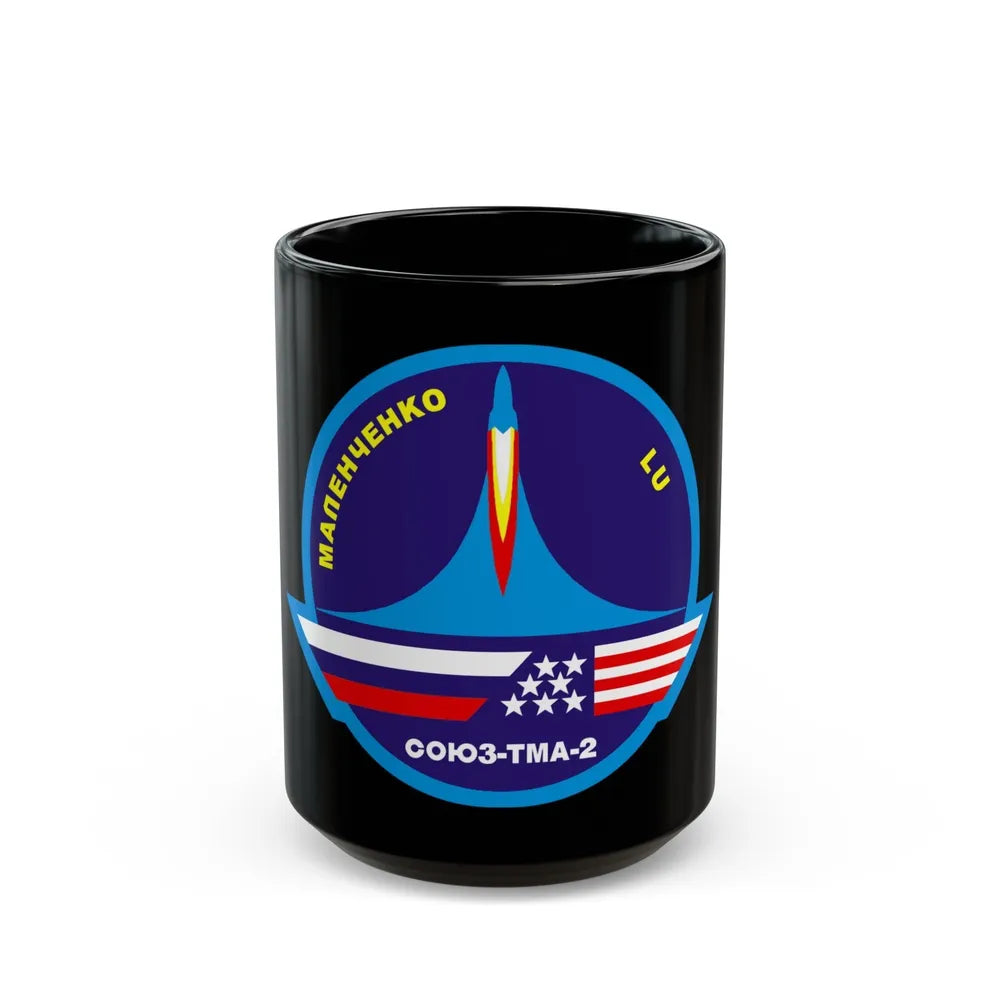 Soyuz TMA-2 (Soyuz Programme) Black Coffee Mug-15oz-Go Mug Yourself