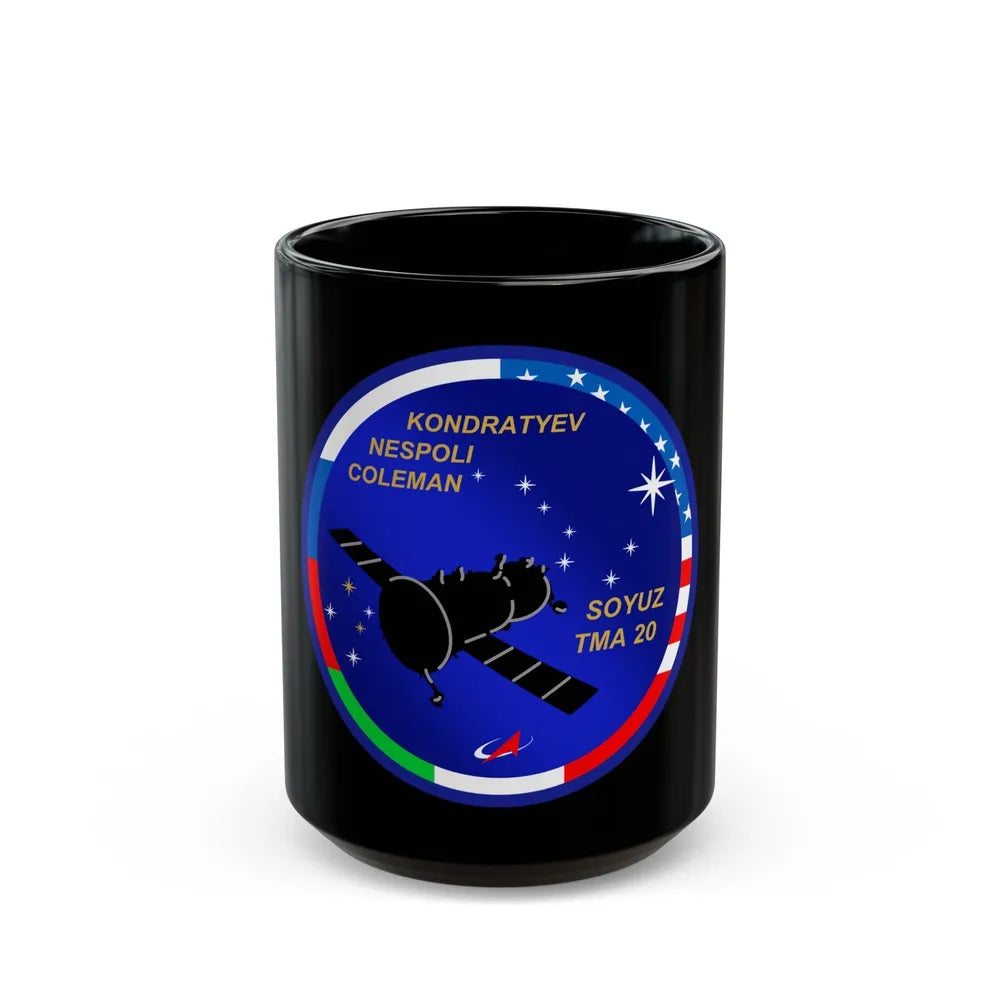 Soyuz TMA-20 (Soyuz Programme) Black Coffee Mug-15oz-Go Mug Yourself