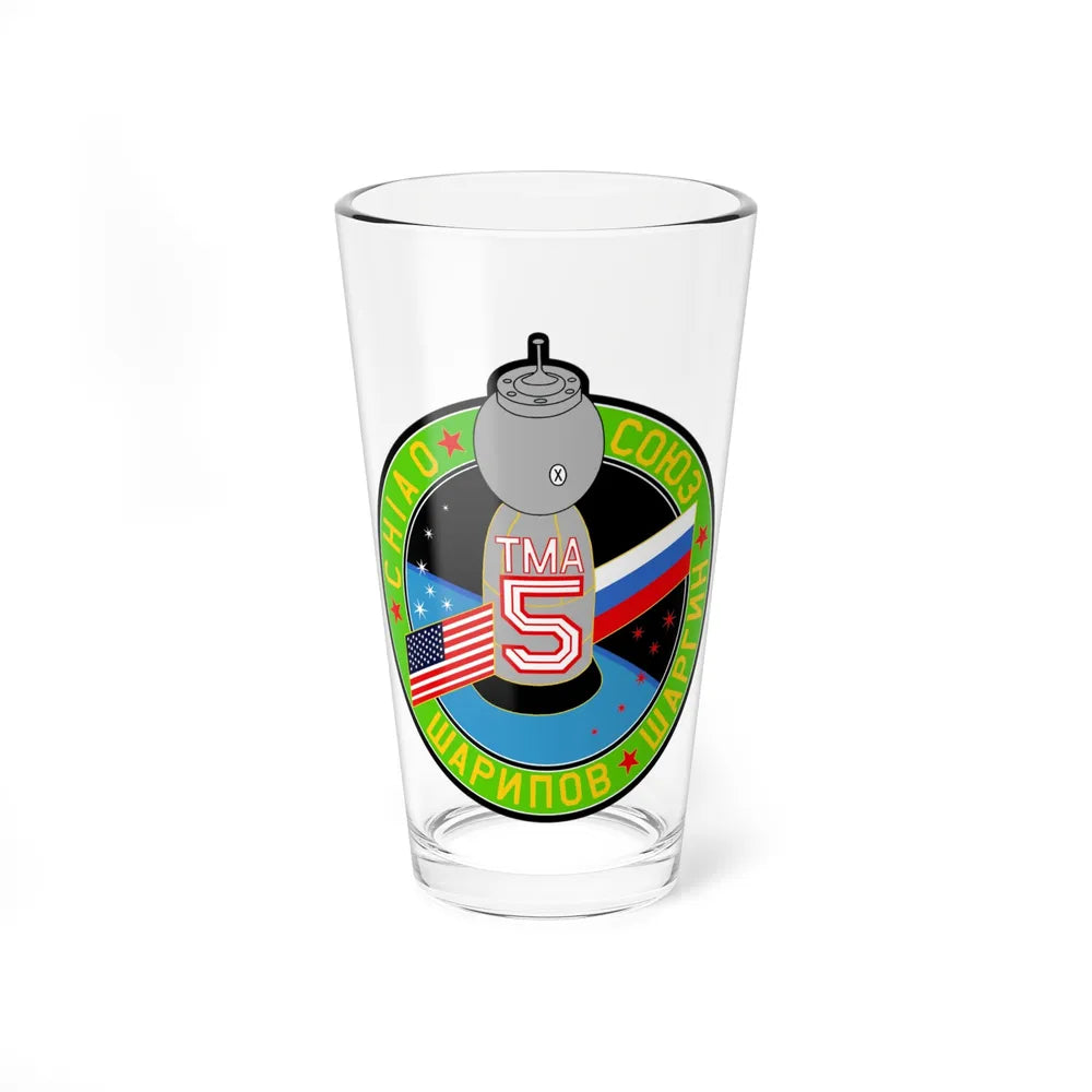 Soyuz TMA-5 (Soyuz Space Programme) Pint Glass 16oz 16oz - Go Mug Yourself