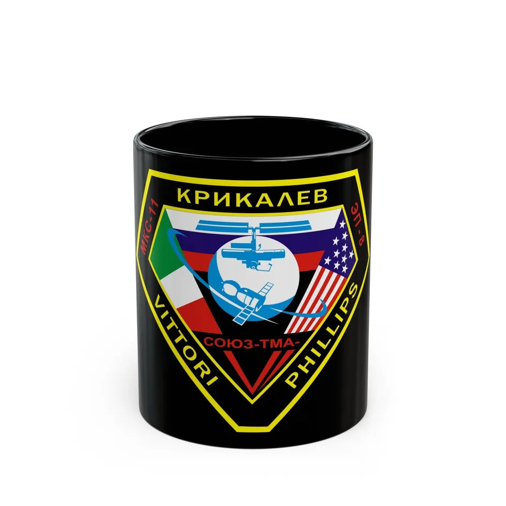 Soyuz TMA-6 (Soyuz Programme) Black Coffee Mug-11oz-Go Mug Yourself