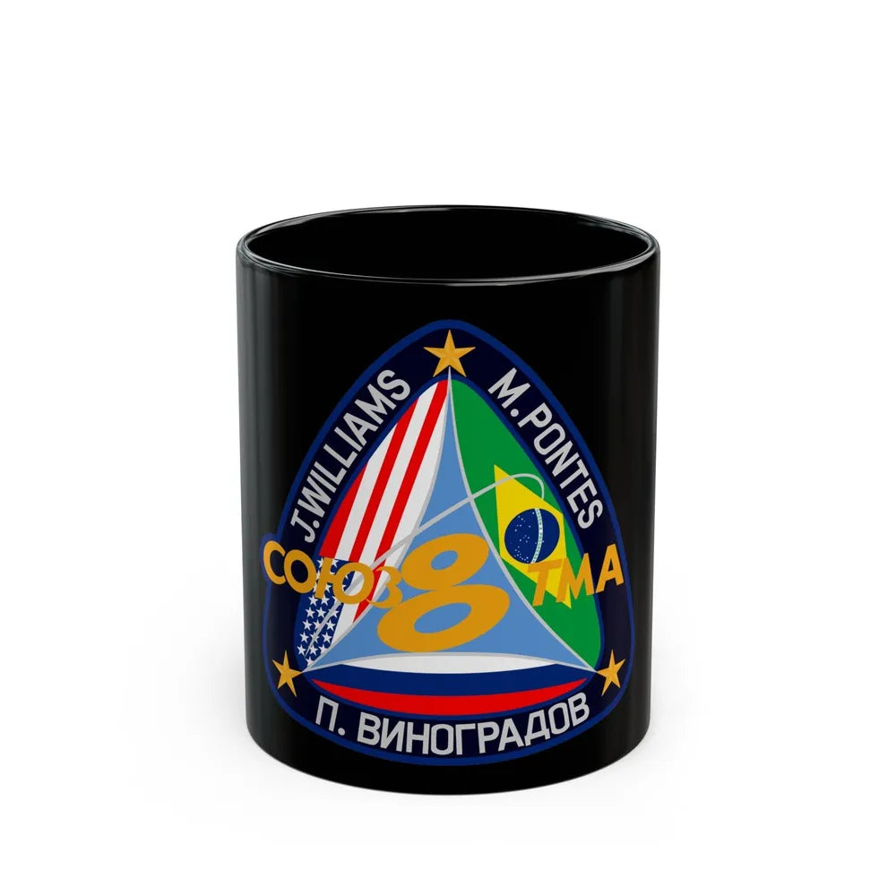 Soyuz TMA-8 (Soyuz Programme) Black Coffee Mug-11oz-Go Mug Yourself