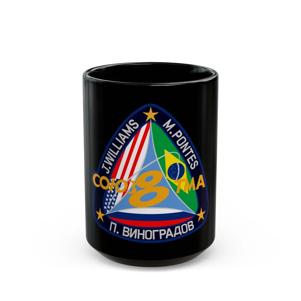 Soyuz TMA-8 (Soyuz Programme) Black Coffee Mug-15oz-Go Mug Yourself