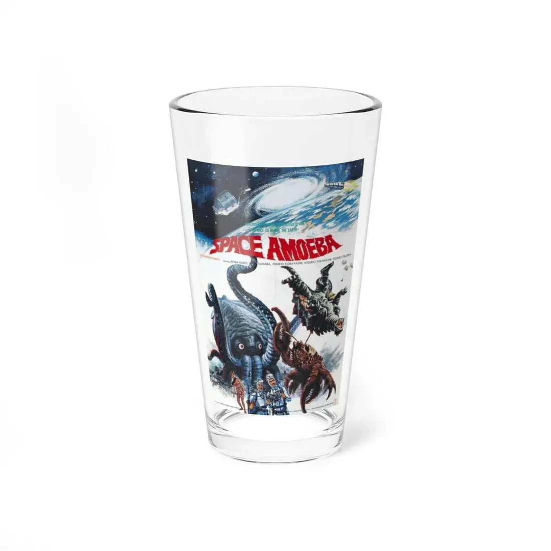 SPACE AMOEBA (YOG MONSTER FROM SPACE) 1970 Movie Poster - Pint Glass 16oz 16oz - Go Mug Yourself