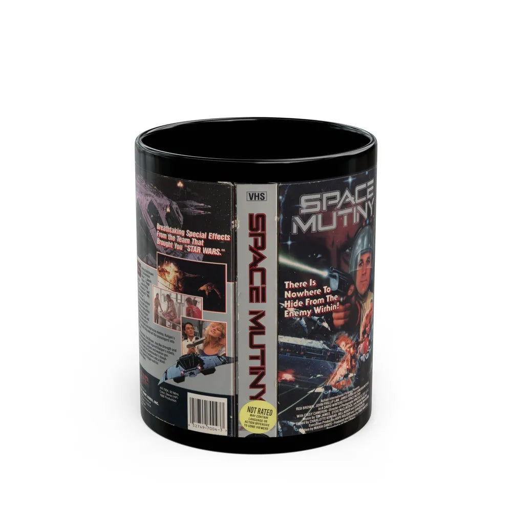 SPACE MUTINY (VHS COVER) - Black Coffee Mug-11oz-Go Mug Yourself