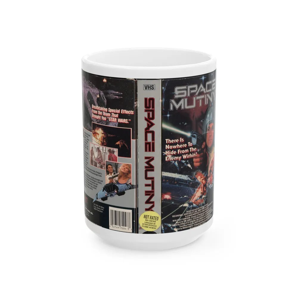 SPACE MUTINY (VHS COVER) - White Coffee Mug-15oz-Go Mug Yourself