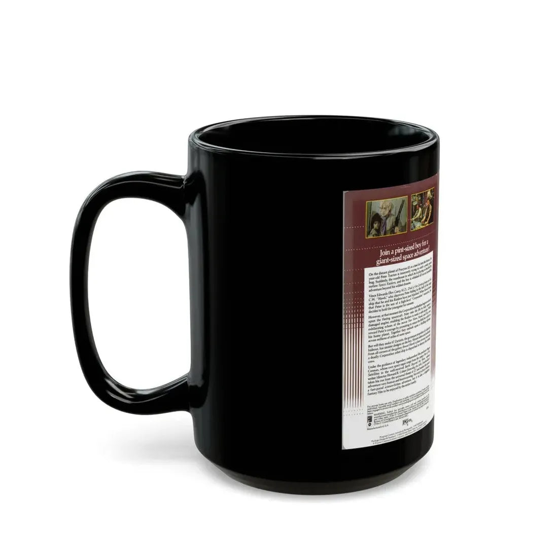 SPACE RAIDERS CLAMSHELL (VHS COVER) - Black Coffee Mug - Go Mug Yourself