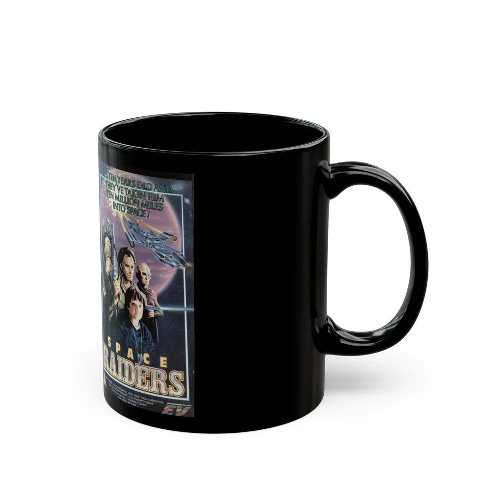 SPACE RAIDERS (VHS COVER) - Black Coffee Mug-Go Mug Yourself